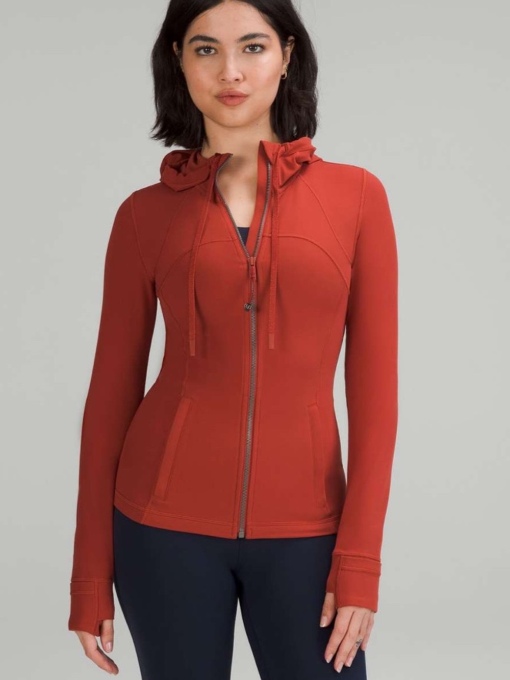 Lululemon Hooded Define Jacket Nulu - size 14 - Cayenne